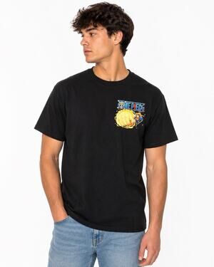 One Piece Luffy Gear Third Punch Anime Graphic T-Shirt Black Size XL